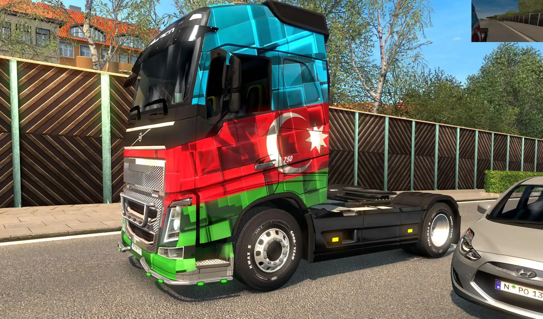 ETS2 - Volvo FH16 Azerbaijan Skin V1.0 (1.37.x)