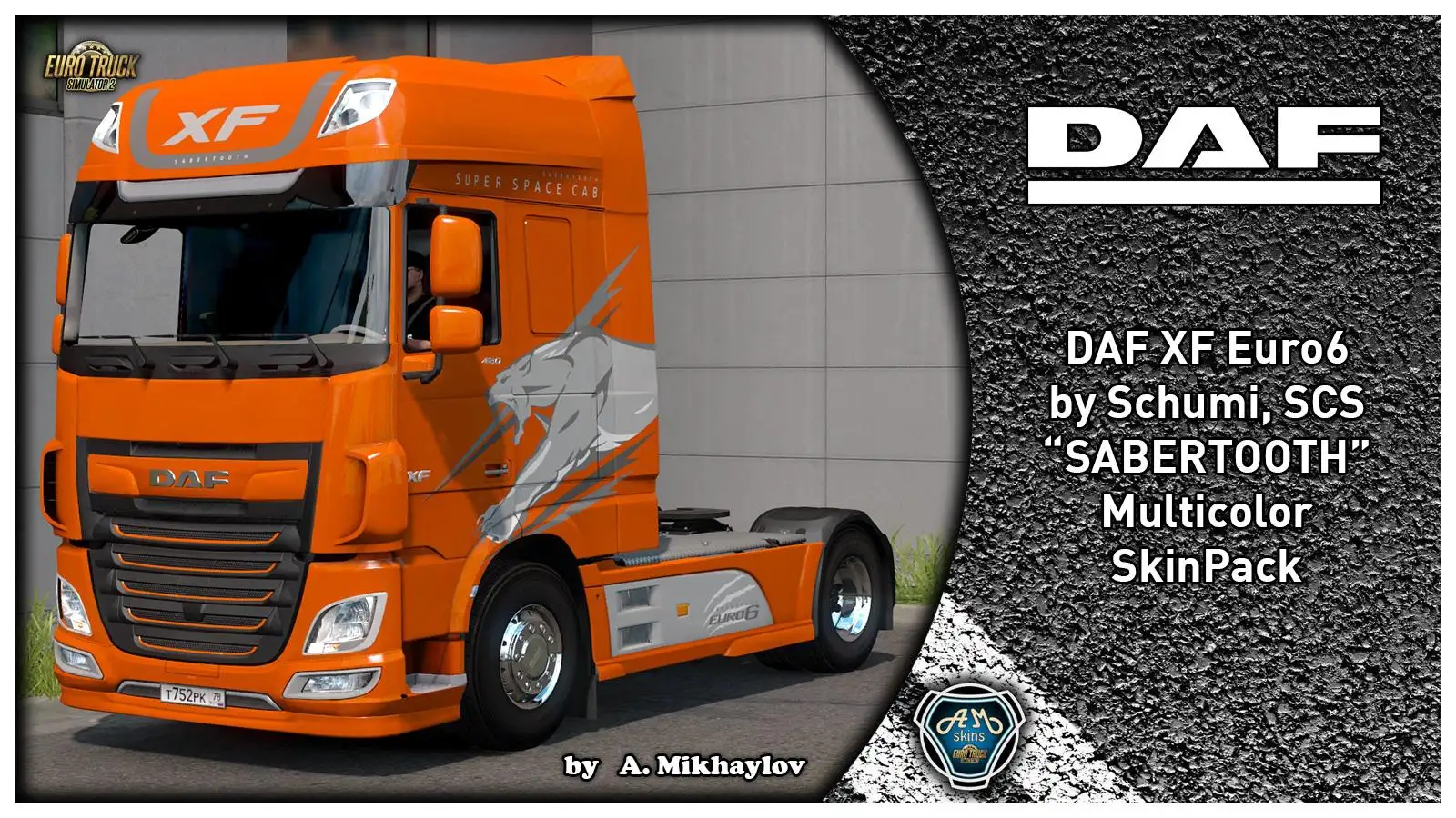 ETS2 - Daf XF Euro 6 Sabertooth Multicolor Skin Pack V1.0 (1.37.x) ETS2 - Daf XF Euro 6 Sabertooth Multicolor Skin Pack V1.0 (1.37.x)