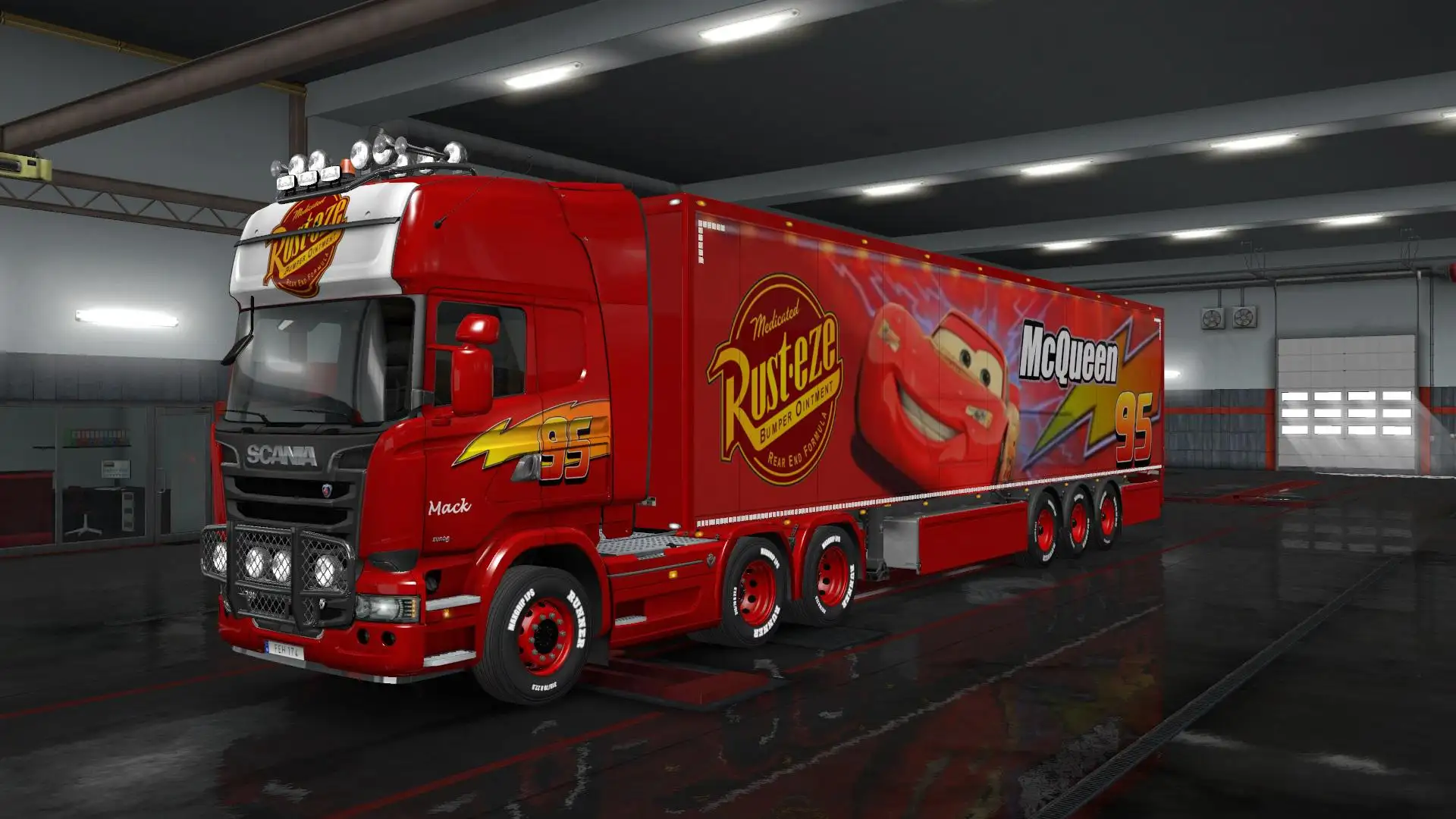 ETS2 - Lightning McQueen Skin V1.0 (1.36.x) ETS2 - Lightning McQueen Skin V1.0 (1.36.x)