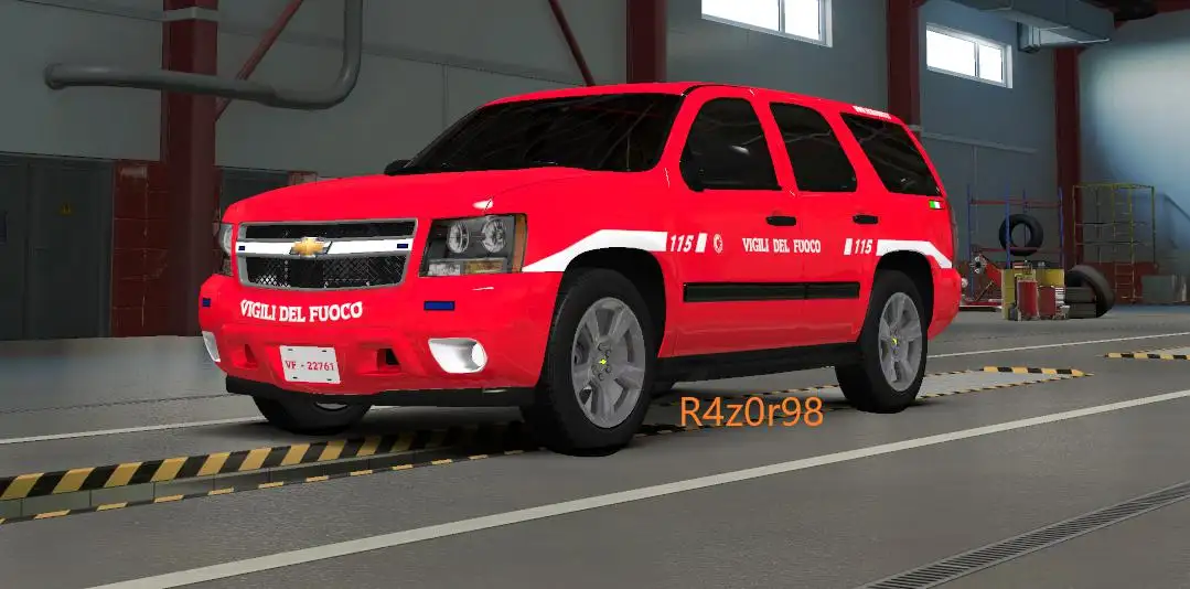 ETS2 - Chevrolet Tahoe 07 Vigili Del Fuoco Skin (1.37.x) ETS2 - Chevrolet Tahoe 07 Vigili Del Fuoco Skin (1.37.x)