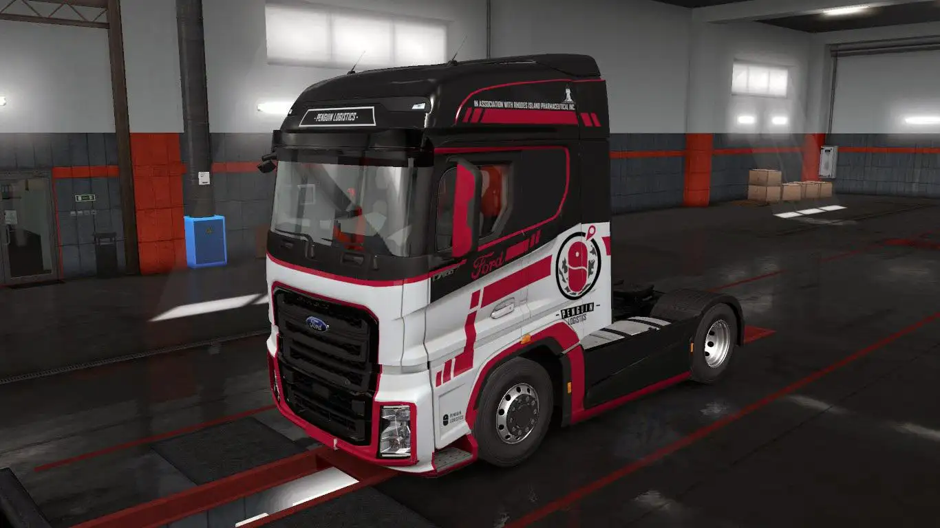 ETS2 - Ford F-MAX Penguin Logistics Skin V1.0 (1.36.x)