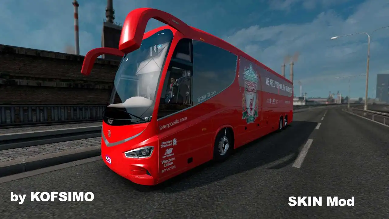 ETS2 - Irizar i8 - Liverpool FC Bus Skin (1.36.x) ETS2 - Irizar i8 - Liverpool FC Bus Skin (1.36.x)