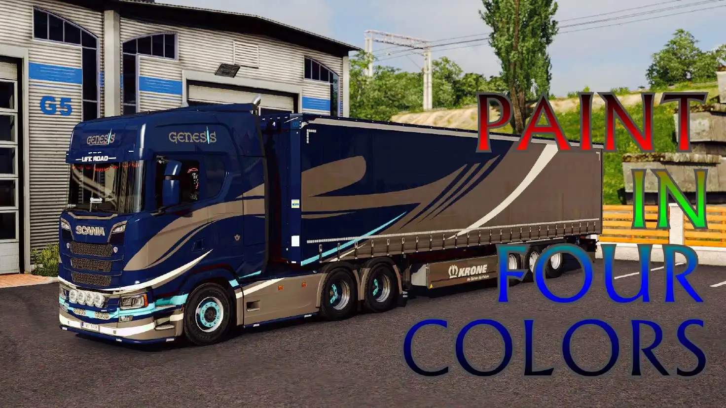 ETS2 - Scania S + Krone Trailer Genesis Skin V1.0 (1.36.x) ETS2 - Scania S + Krone Trailer Genesis Skin V1.0 (1.36.x)