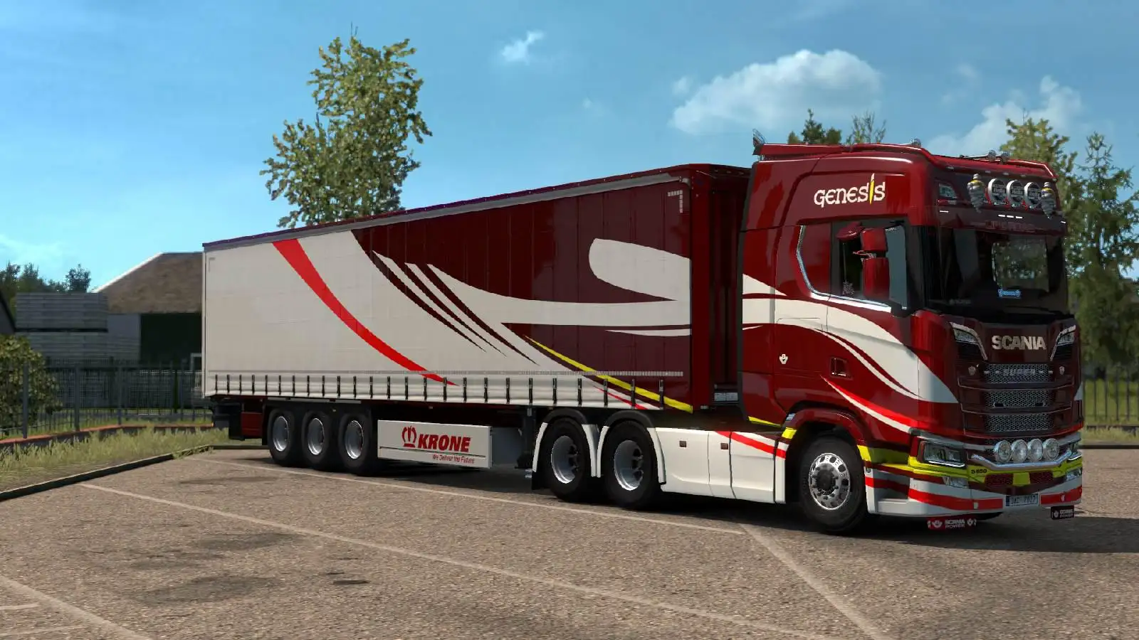 ETS2 - Scania S + Krone Trailer Genesis Skin V1.0 (1.36.x) ETS2 - Scania S + Krone Trailer Genesis Skin V1.0 (1.36.x)