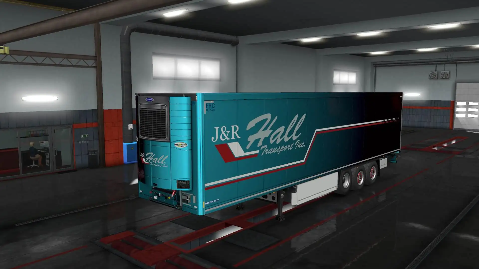 ETS2 - Scania S + Krone Trailer J&R Hall Skin V1.0 (1.36.x)