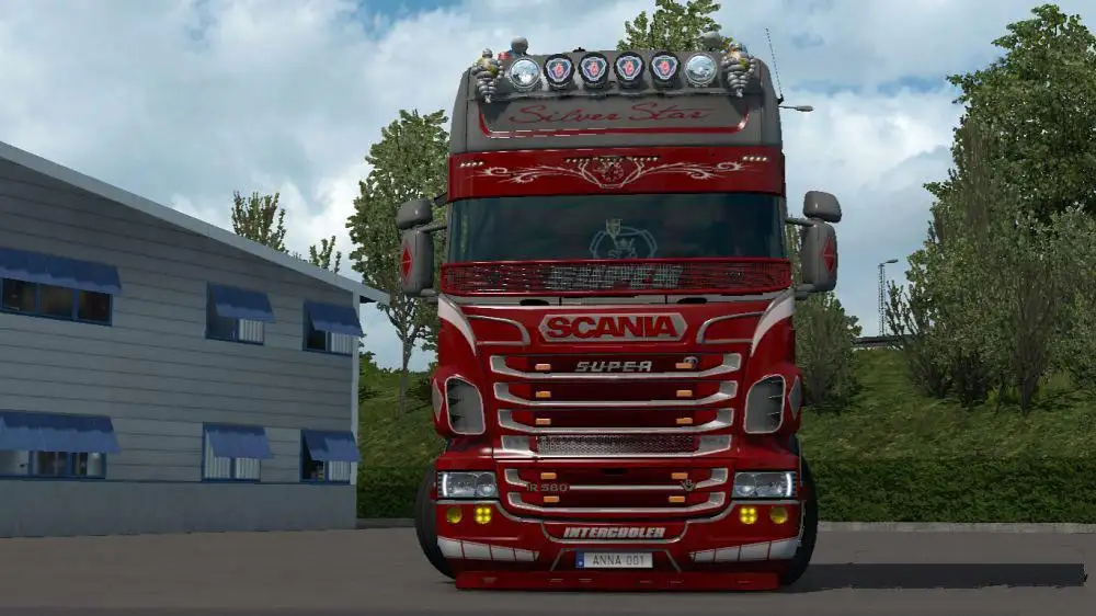 ETS2 - Scania RJL Super Silver Star Skin V1.0 (1.36.x)