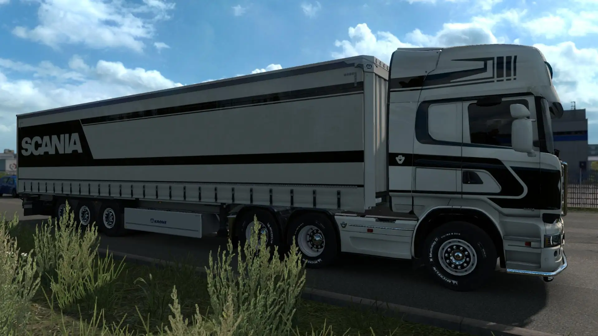 ETS2 - Black and White Scania Streamline Topline V1.0 (1.35.X)