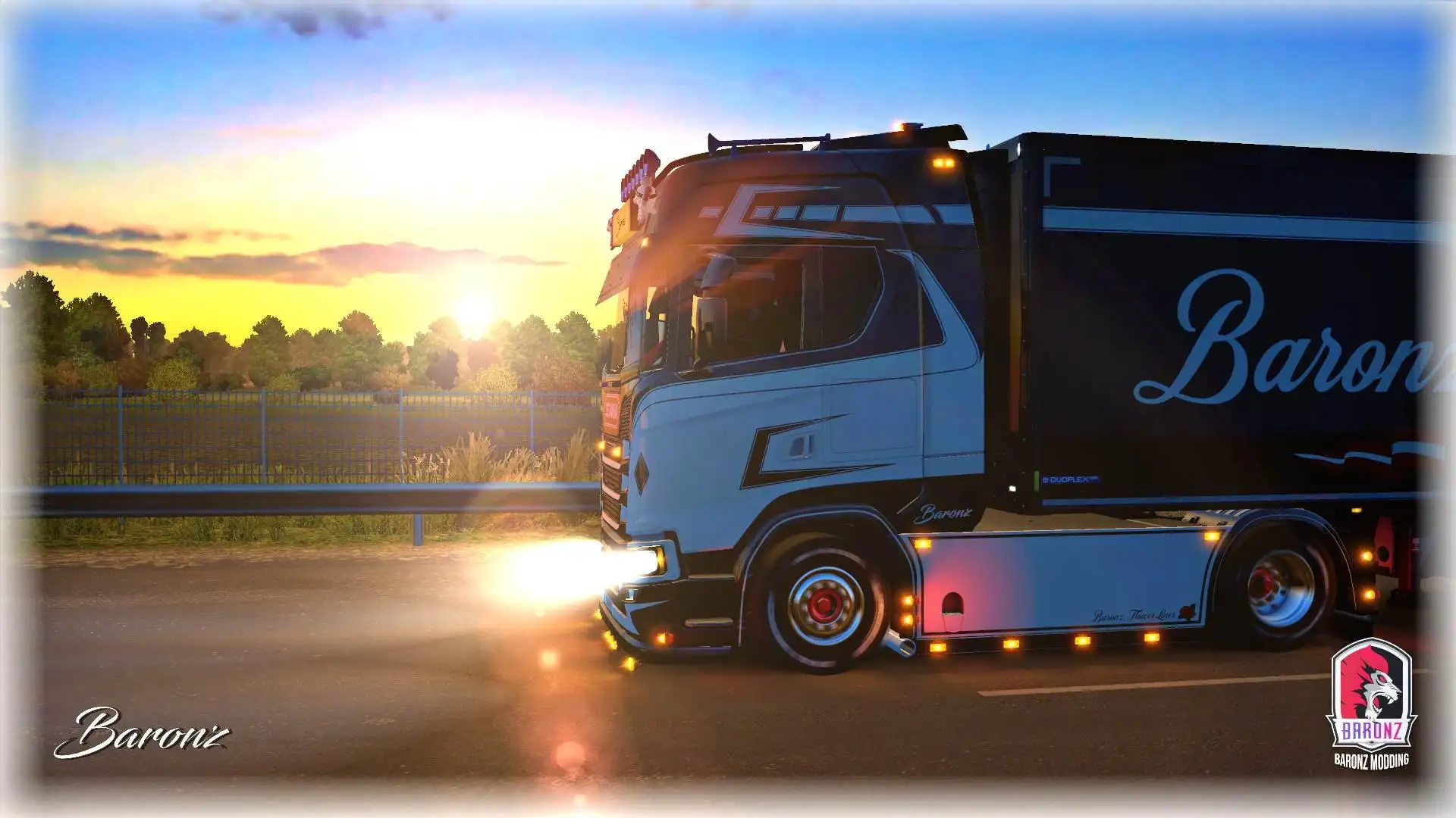 ETS2 - Baronz FlowerLiner Skinpack V1.0 (1.35.x)