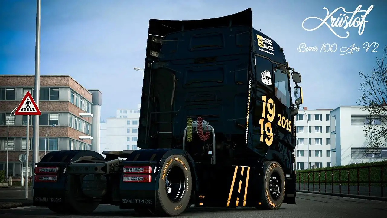 ETS2 - Renault Range T Bernis 100 Ans Skin V2.0 (1.35.x) ETS2 - Renault Range T Bernis 100 Ans Skin V2.0 (1.35.x)