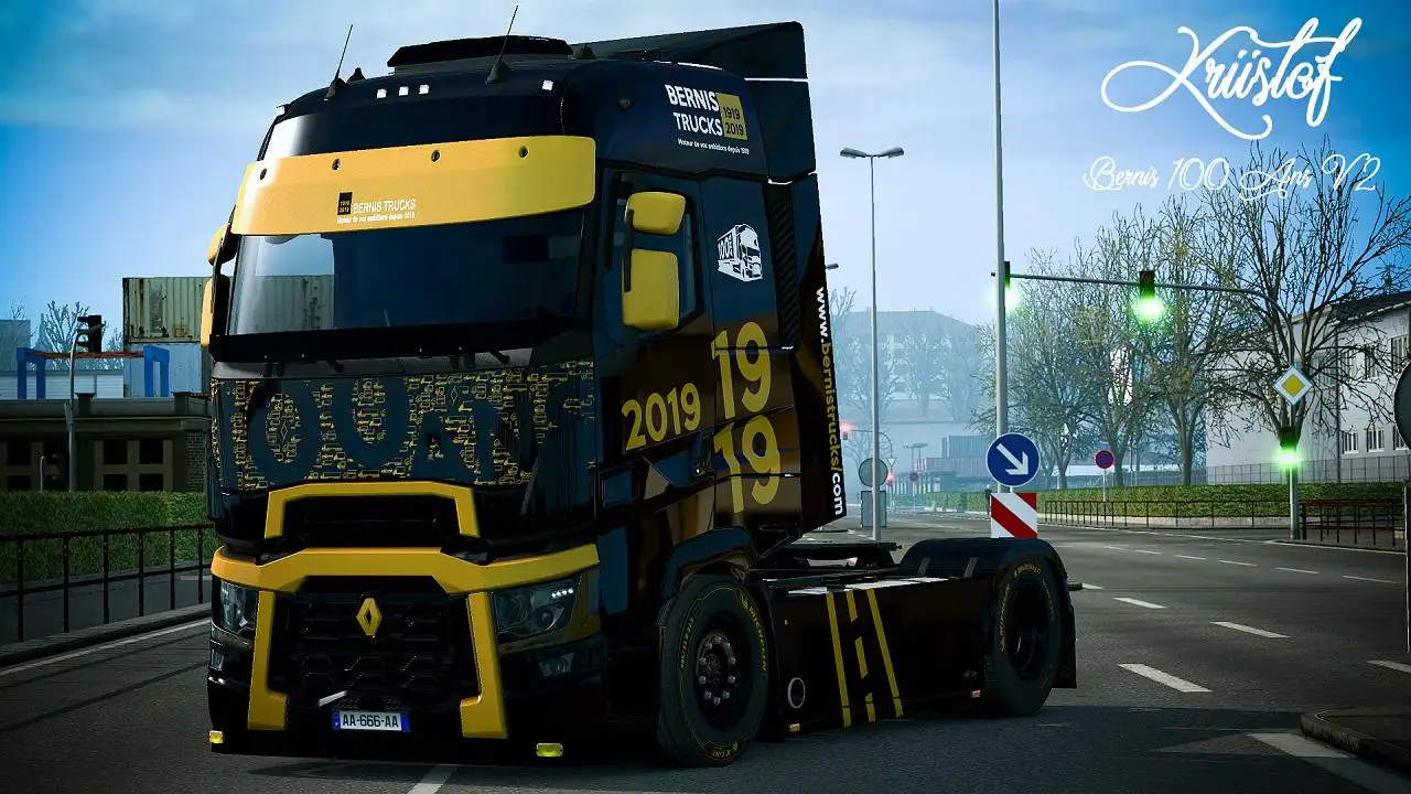 ETS2 - Renault Range T Bernis 100 Ans Skin V2.0 (1.35.x) ETS2 - Renault Range T Bernis 100 Ans Skin V2.0 (1.35.x)