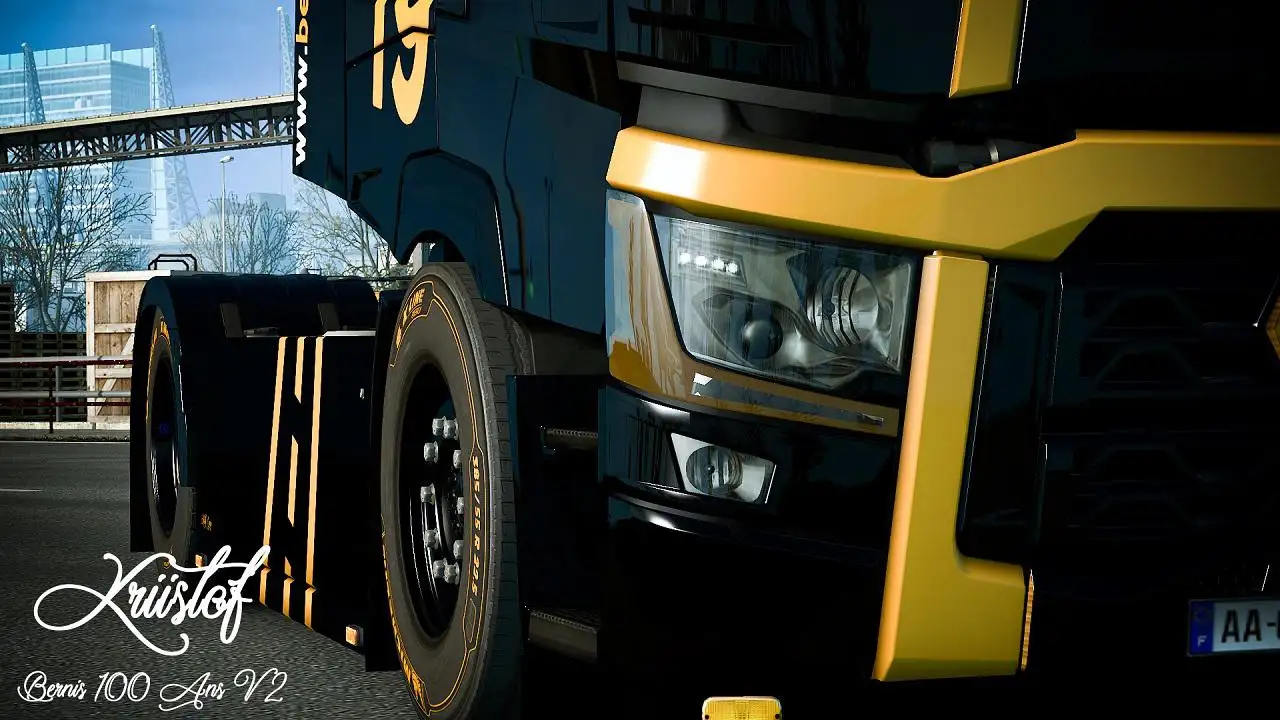 ETS2 - Renault Range T Bernis 100 Ans Skin V2.0 (1.35.x) ETS2 - Renault Range T Bernis 100 Ans Skin V2.0 (1.35.x)
