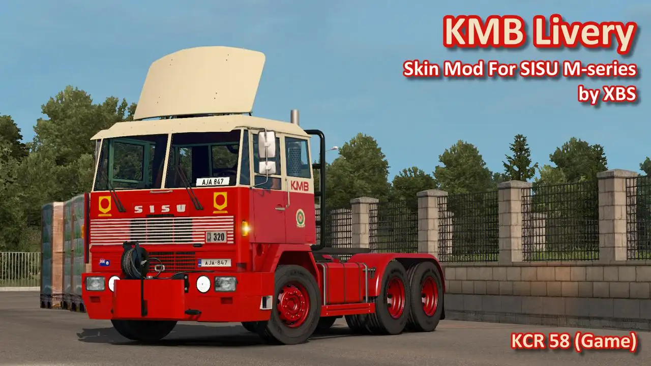 ETS2 - Sisu M-Series KMB Livery Skin V1.0 (1.35.X) ETS2 - Sisu M-Series KMB Livery Skin V1.0 (1.35.X)