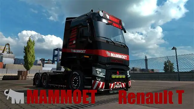 ETS2 - Renault Range T Mammoet Skin V1.0 (1.35.X) ETS2 - Renault Range T Mammoet Skin V1.0 (1.35.X)