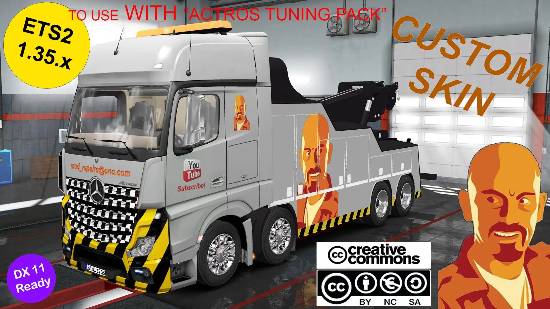 ETS2 - Mercedes-Benz Actros MPIV Crane Truck Custom Skin & DX11 (1.35.X) ETS2 - Mercedes-Benz Actros MPIV Crane Truck Custom Skin & DX11 (1.35.X)