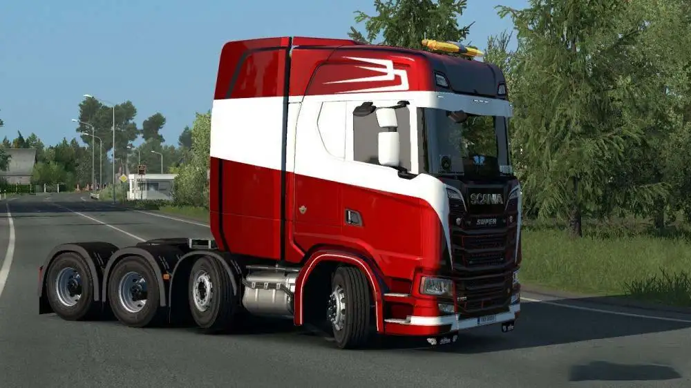 ETS2 - Scania S 8x4 Metallic Skin V1.0 (1.35.X)