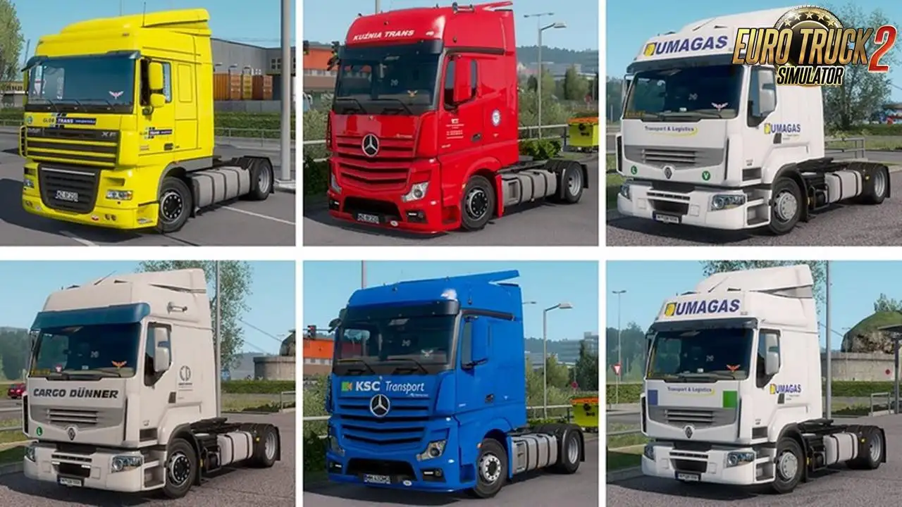 ETS2 - Real Company Truck Skins V1.2 (1.35.X) ETS2 - Real Company Truck Skins V1.2 (1.35.X)