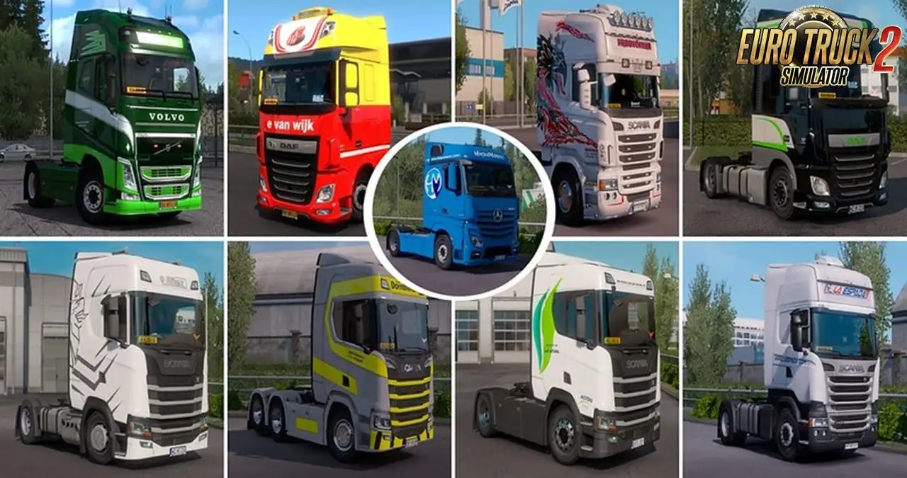 ETS2 - Real Company Truck Skins V1.2 (1.35.X) ETS2 - Real Company Truck Skins V1.2 (1.35.X)