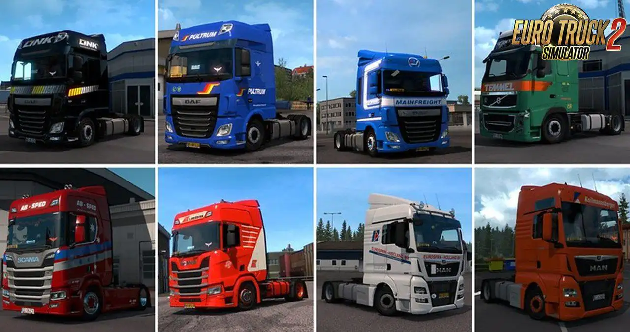 ETS2 - Real Company Truck Skins V1.2 (1.35.X) ETS2 - Real Company Truck Skins V1.2 (1.35.X)