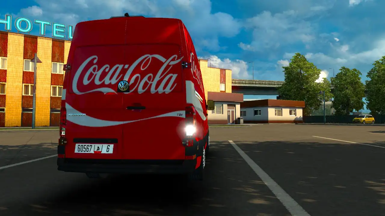 ETS2 - Coca-Cola Skins for Volkswagen Crafter 2019 V1.0 (1.35.X)