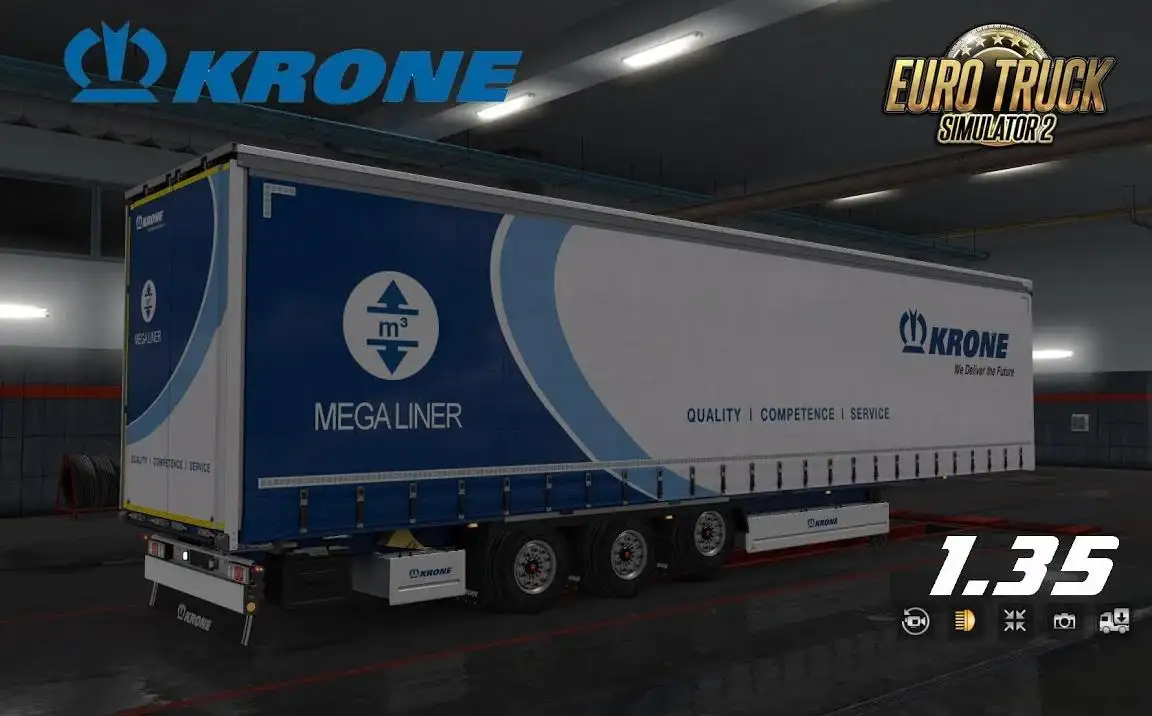 ETS2 - Krone Megaliner Skin Pack V3.4 (1.35.X) ETS2 - Krone Megaliner Skin Pack V3.4 (1.35.X)