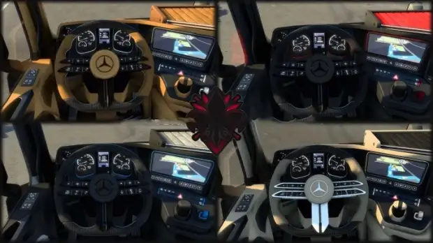 ETS2 - Mercedes-Benz Actros MP4 CMI Interior Bundle V1.2 ETS2 - Mercedes-Benz Actros MP4 CMI Interior Bundle V1.2