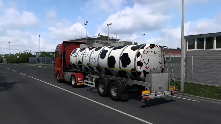 ETS2 - Boy Milk Trailer Skin ETS2 - Boy Milk Trailer Skin