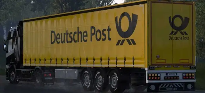 ETS2 - Deutsche Post Skin (SCS Box Trailer) V1.0 ETS2 - Deutsche Post Skin (SCS Box Trailer) V1.0