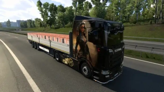 ETS2 - Steampunk Girl for Scania NextGen S V1.0 ETS2 - Steampunk Girl for Scania NextGen S V1.0