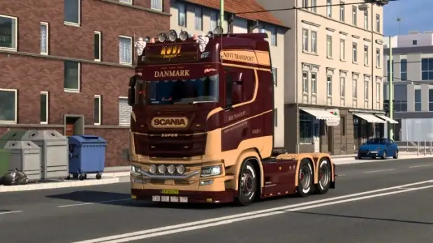 ETS2 - Scania 2016 R-S Bordeaux Red & Beige (Truck Skin Only) ETS2 - Scania 2016 R-S Bordeaux Red & Beige (Truck Skin Only)