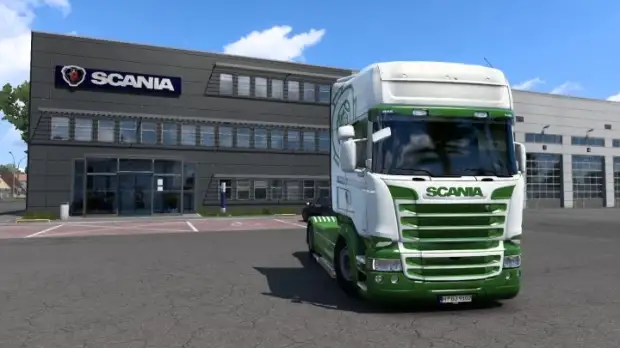 ETS2 - Scania RJL Green White Skin V1.0 ETS2 - Scania RJL Green White Skin V1.0