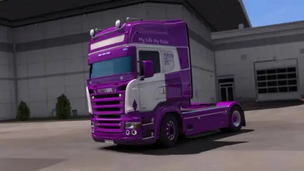 ETS2 - Scania RJL My Life My Rules Purple Skin V1.0 ETS2 - Scania RJL My Life My Rules Purple Skin V1.0