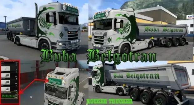ETS2 - BVBA Belgotran Skin Pack V1.0 ETS2 - BVBA Belgotran Skin Pack V1.0