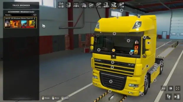 ETS2 - Daf XF 105 Windows Sticker Pack V0.2 ETS2 - Daf XF 105 Windows Sticker Pack V0.2