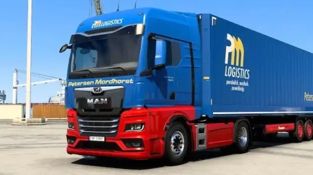 ETS2 - MAN TGX 2020 Petersen Mordhorst Combo Skin V1.0 ETS2 - MAN TGX 2020 Petersen Mordhorst Combo Skin V1.0