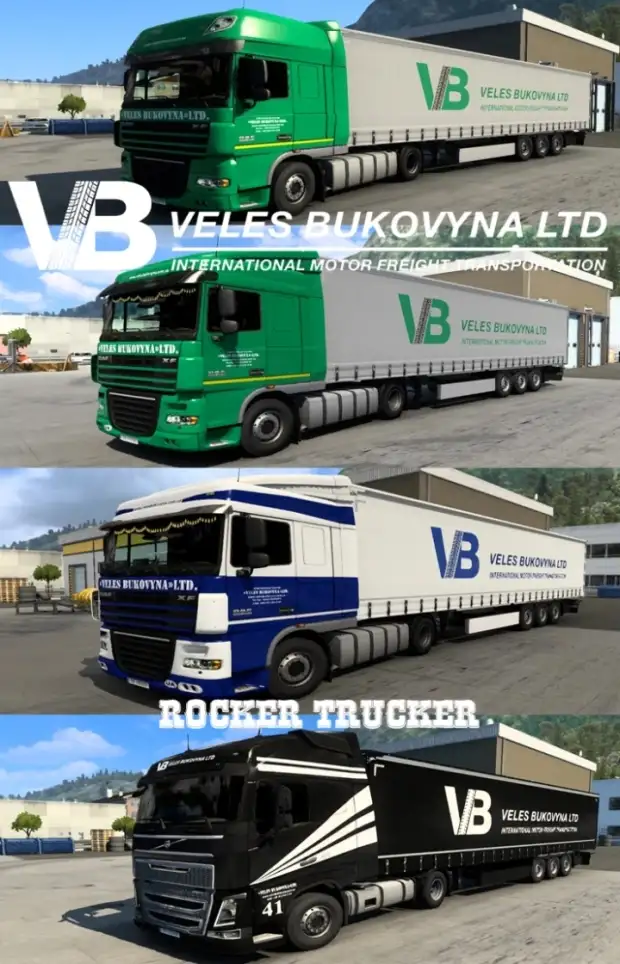 ETS2 - Veles Bukovyna LTD Skin Pack V1.0 ETS2 - Veles Bukovyna LTD Skin Pack V1.0