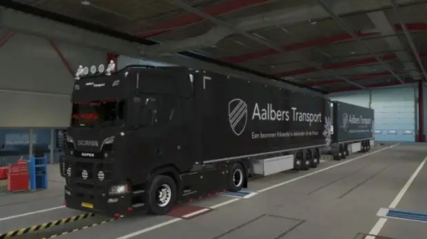 ETS2 - Aalbers Transport SCS Scania NG Truck + Trailer Skin ETS2 - Aalbers Transport SCS Scania NG Truck + Trailer Skin