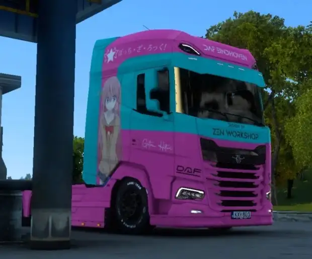 ETS2 - DAF 2021 (Jasper) Nadeshiko X Bocchi Skin By Zen Workshop ETS2 - DAF 2021 (Jasper) Nadeshiko X Bocchi Skin By Zen Workshop