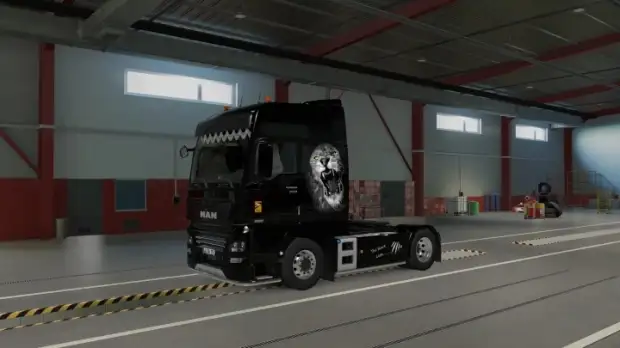 ETS2 - The Black Lion MAN (Gloover 1.9) ETS2 - The Black Lion MAN (Gloover 1.9)