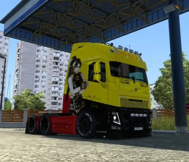 ETS2 - Momiji Black Gold Dress Skin ETS2 - Momiji Black Gold Dress Skin