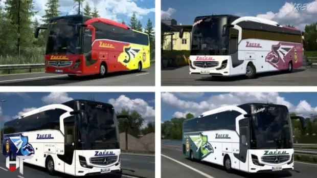 ETS2 - Mercedes Benz New Travego 16 SHD Malatya Zafer Turizm 77.Yil Skin Pack ETS2 - Mercedes Benz New Travego 16 SHD Malatya Zafer Turizm 77.Yil Skin Pack