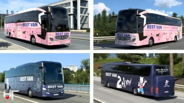 ETS2 - Mercedes-Benz Travego 16 SHD Best Van Turizm Skin ETS2 - Mercedes-Benz Travego 16 SHD Best Van Turizm Skin