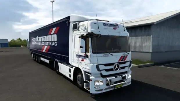 ETS2 - Combo Skin Hartmann Spedition for Mercedes-Benz Actros MP3 V1.6 ETS2 - Combo Skin Hartmann Spedition for Mercedes-Benz Actros MP3 V1.6