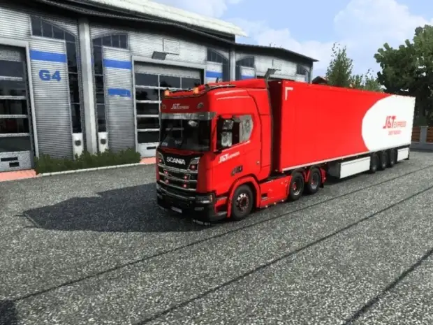 ETS2 - Scania R & S Next Gen + Trailer J&T Express Skin Pack V0.1 ETS2 - Scania R & S Next Gen + Trailer J&T Express Skin Pack V0.1