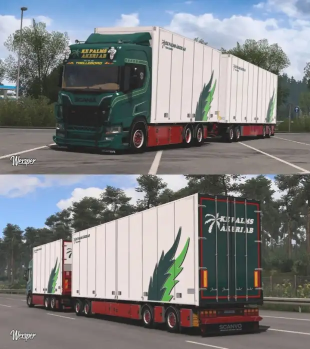 ETS2 - Scania R & S KE Palms Akeri AB Skin Pack Update V1.0 ETS2 - Scania R & S KE Palms Akeri AB Skin Pack Update V1.0
