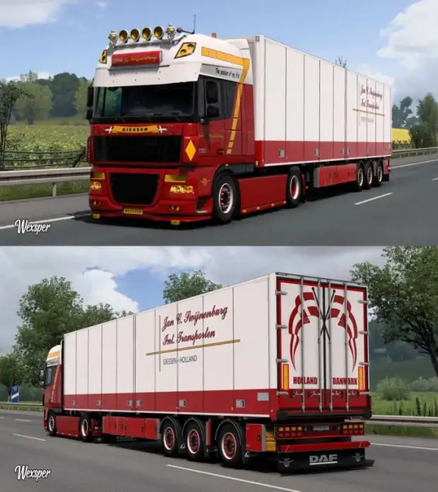 ETS2 - DAF XF 105 Jan C. Swijnenburg Skin Pack Update ETS2 - DAF XF 105 Jan C. Swijnenburg Skin Pack Update