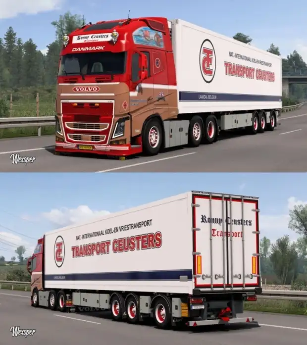 ETS2 - Volvo FH16 2012 Ronny Ceusters Skin Pack Update ETS2 - Volvo FH16 2012 Ronny Ceusters Skin Pack Update