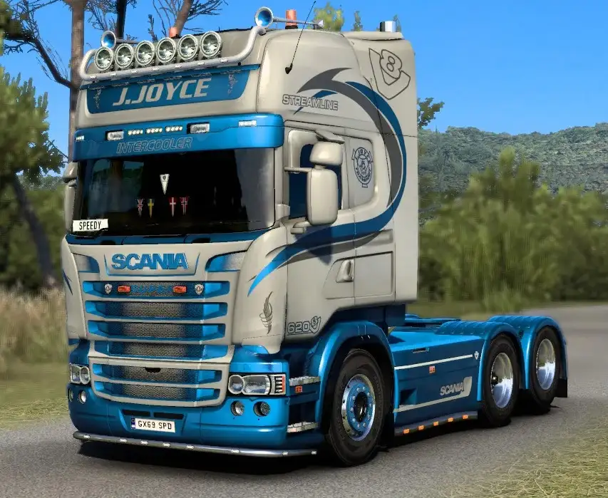 ETS2 - Scania RJL J.Joyce Skin V1.2 (1.44.x) ETS2 - Scania RJL J.Joyce Skin V1.2 (1.44.x)