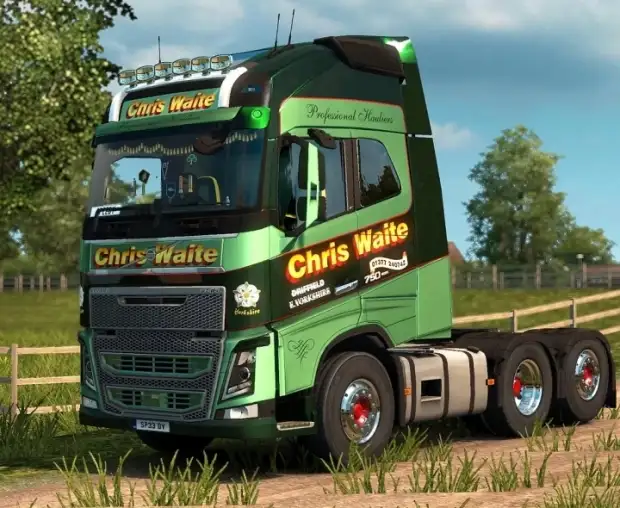 ETS2 - Volvo FH Chris Waite Transport Skin V1.1 (1.43.x) ETS2 - Volvo FH Chris Waite Transport Skin V1.1 (1.43.x)