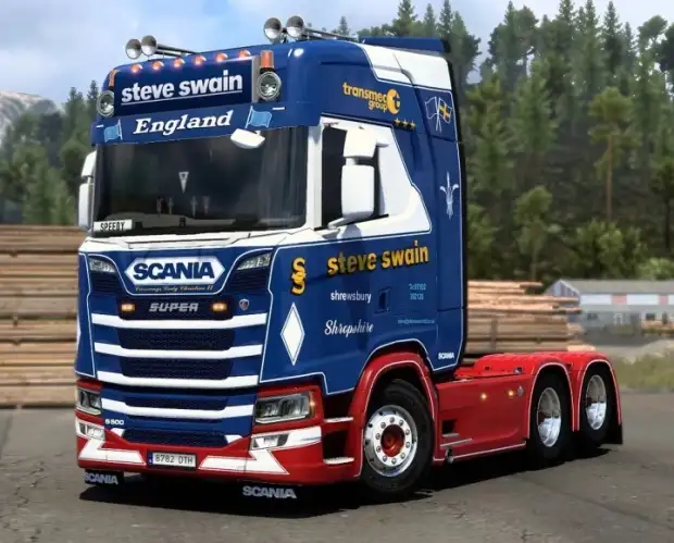 ETS2 - Paintjob Zandbergen Winkel for Krone Profiliner V1.0 (1.43.x)