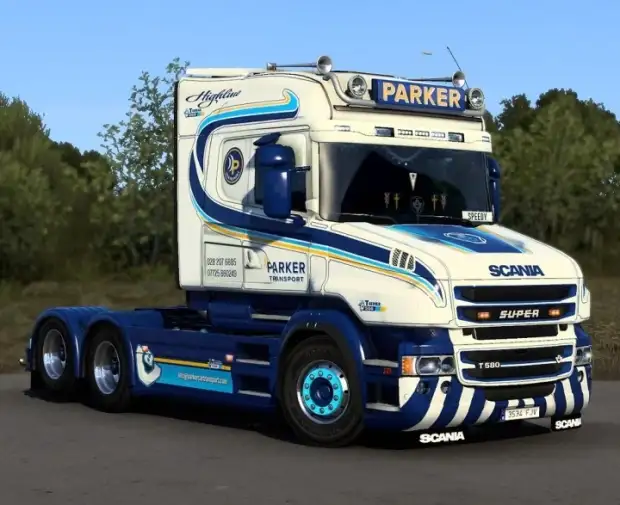 ETS2 - Parker Transport RJL Scania T Skin V1.0 (1.43.x) ETS2 - Parker Transport RJL Scania T Skin V1.0 (1.43.x)